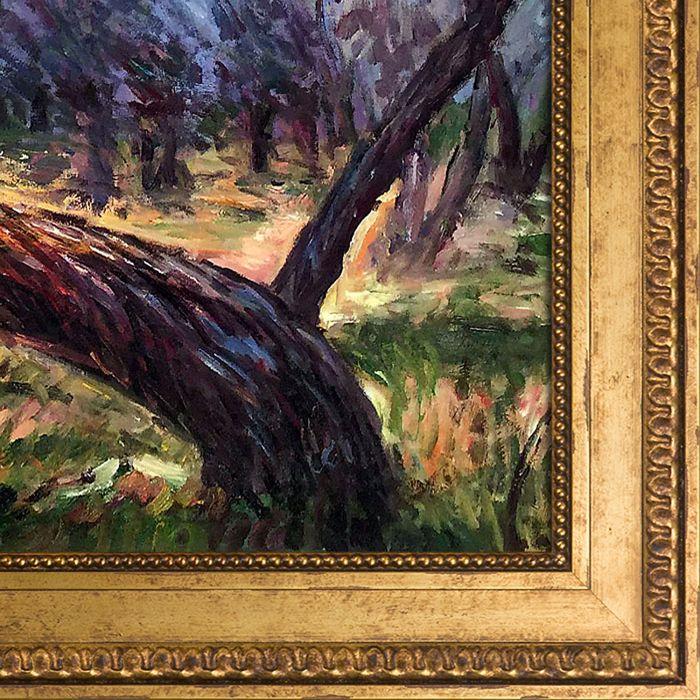 Olive Trees (Study) Pre-Framed - Versailles Gold King Frame 20" X 24"