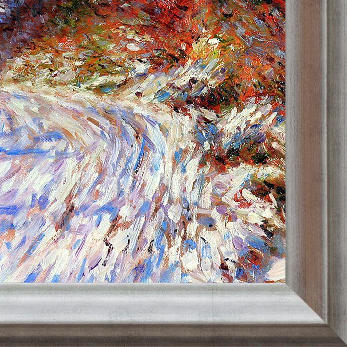 Road to Giverny in Winter Pre-Framed - Athenian Silver Frame 20"X24"