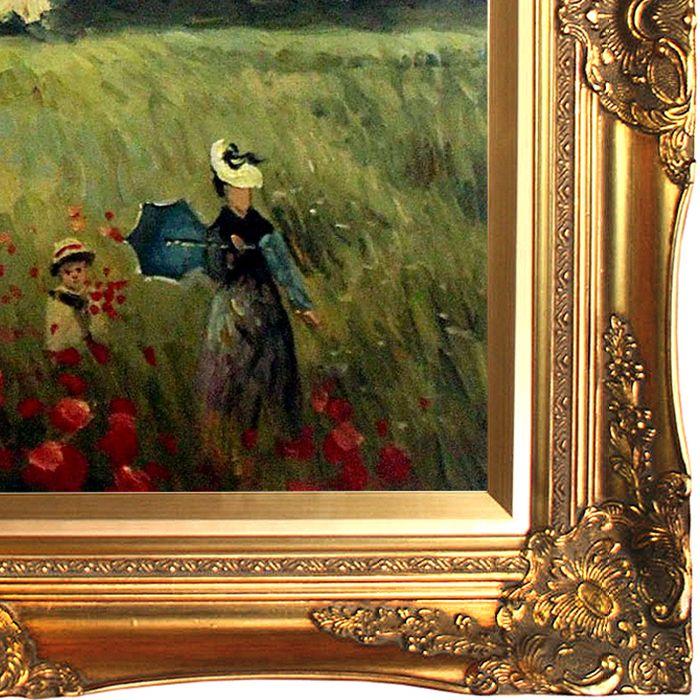 Poppy Field in Argenteuil Pre-Framed - Victorian Gold Frame 20"X24"