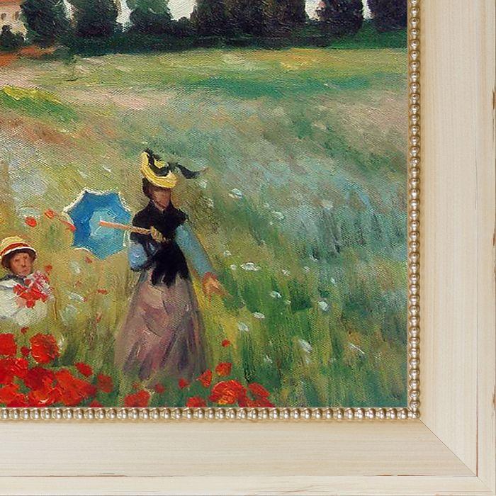 Poppy Field in Argenteuil Pre-Framed - Constantine Frame 20" X 24"