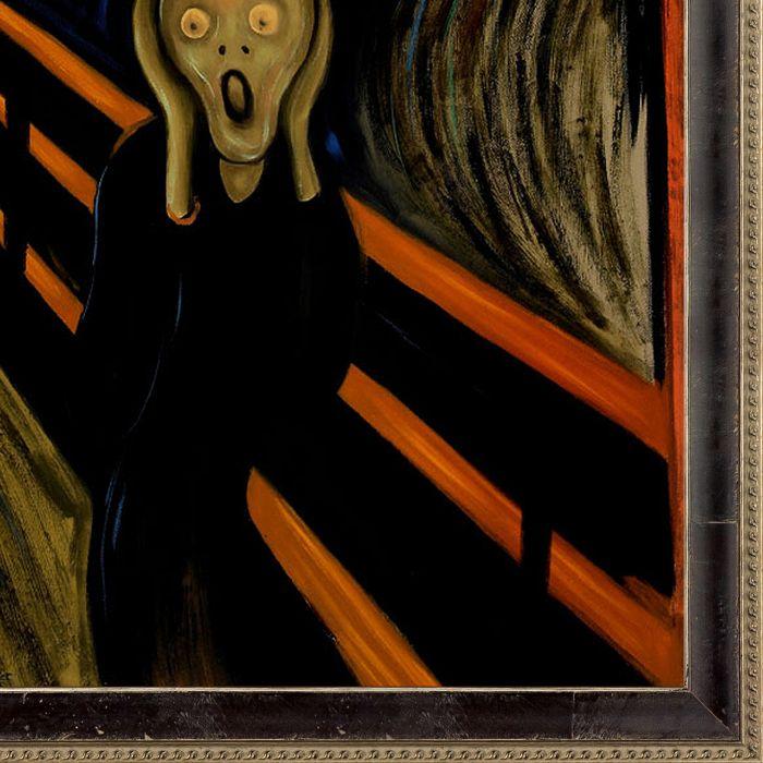 The Scream Pre-Framed - Hermitage Cabernet Scooped Frame 24X36