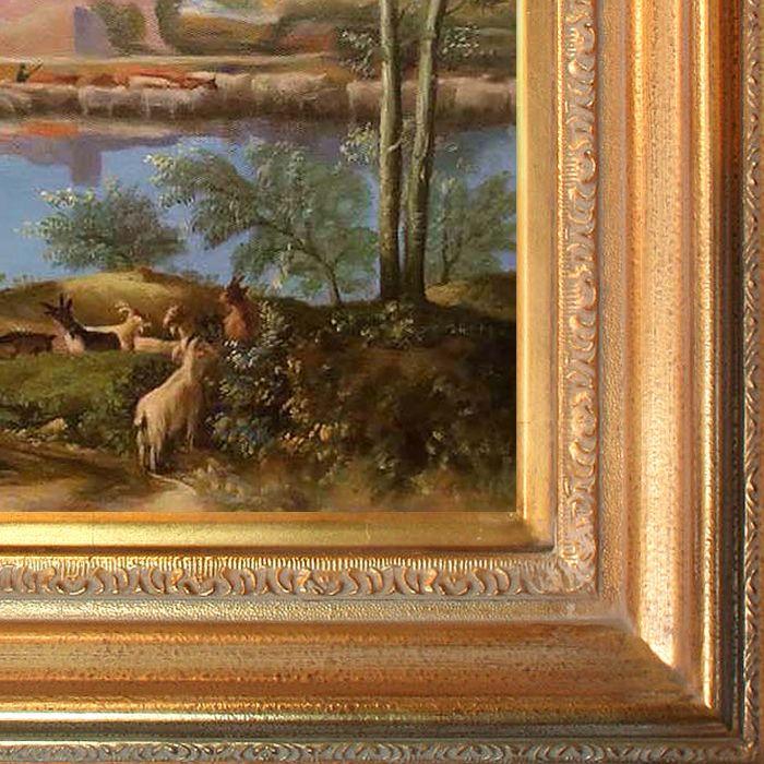 Landscape with a Calm, 1650-1651 Pre-Framed - Mediterranean Gold Frame 20"X24"