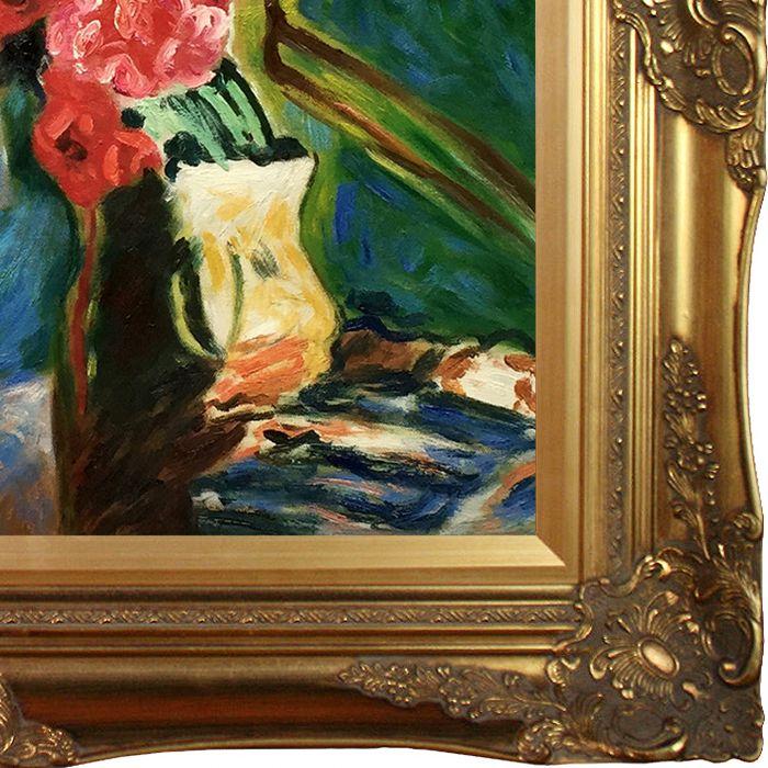Carnations Preframed - Victorian Gold Frame 20"X24"