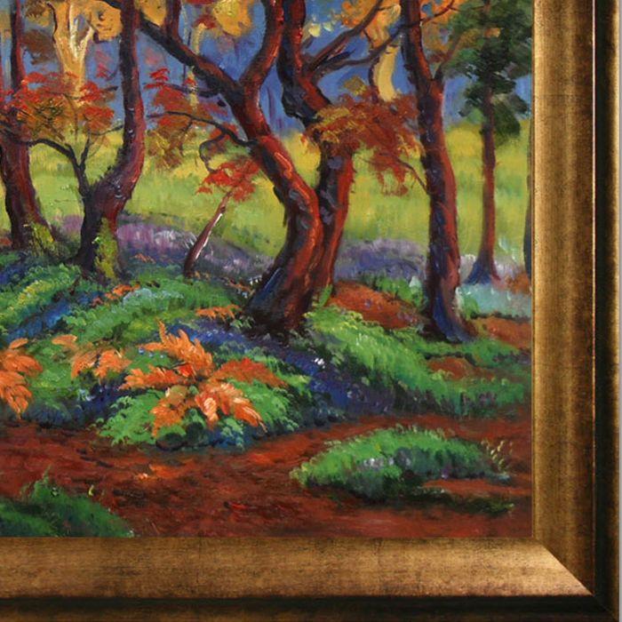 The Clearing or Edge of the Wood Pre-Framed - Athenian Gold Frame 24"X36"
