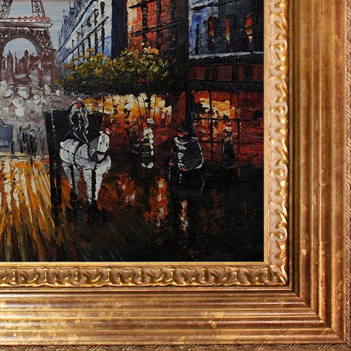 Au Revoir To The Light or Paris II Pre-Framed - Vienna Gold Leaf Frame 20"X24"