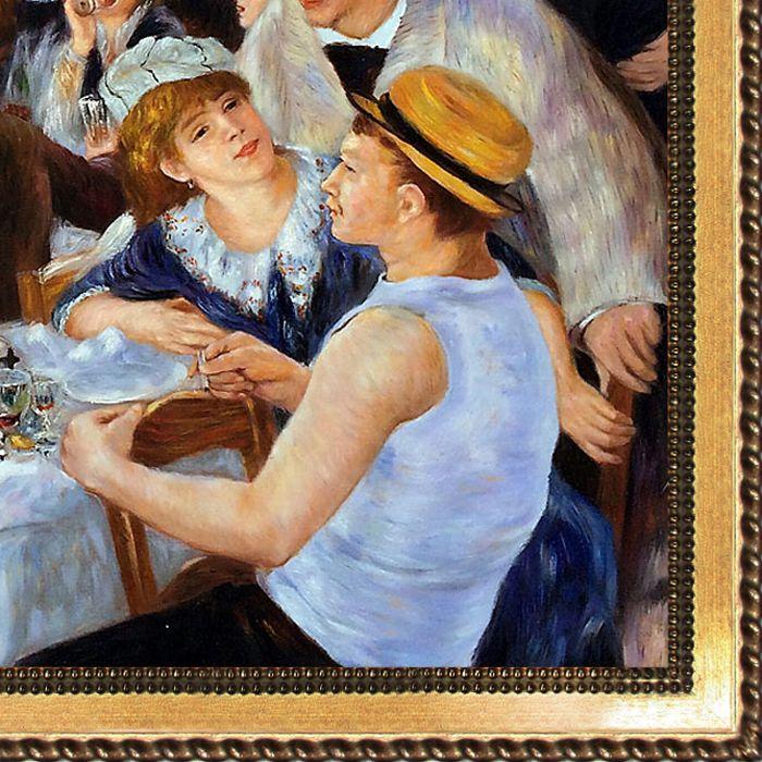 Luncheon of The Boating Party Pre-Framed - Verona Gold Braid Frame 24"X36"