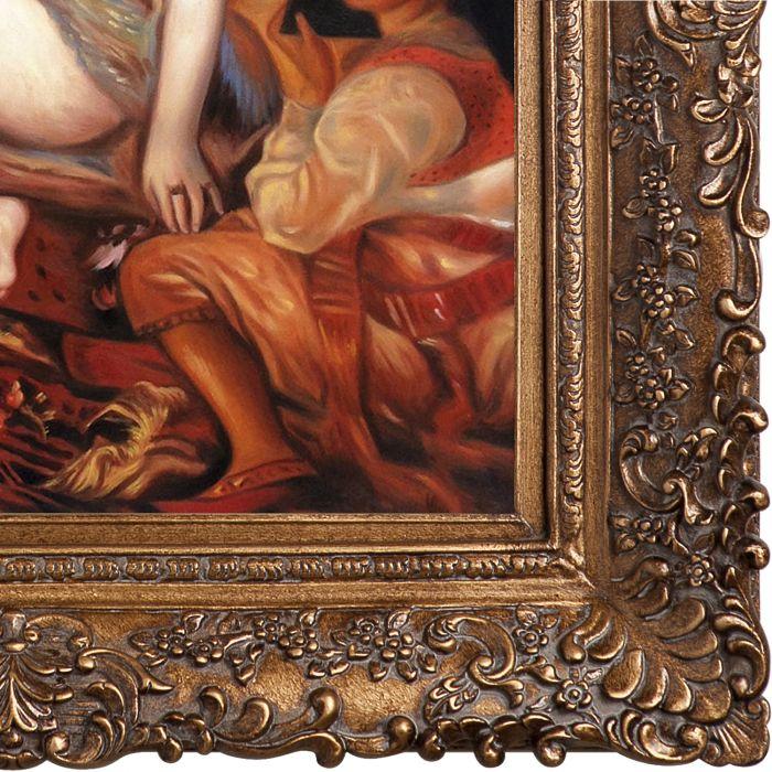 The Harem, Parisian Women Dressed as Algerians Pre-Framed - Burgeon Gold Frame 20"X24"