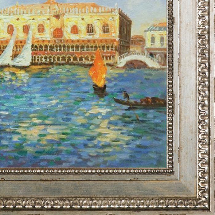 Doge's Palace, Venice Pre-Framed - Versailles Silver King Frame 20" X 24"