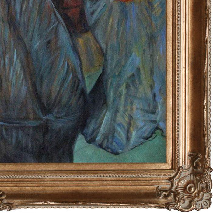 At the Moulin Rouge Two Women Waltzing Pre-Framed - Renaissance Bronze Frame 24"X36"