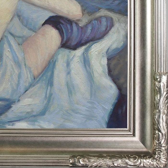 Woman at Her Toil Preframed - Florentine Dark Champagne Frame 20"X24"