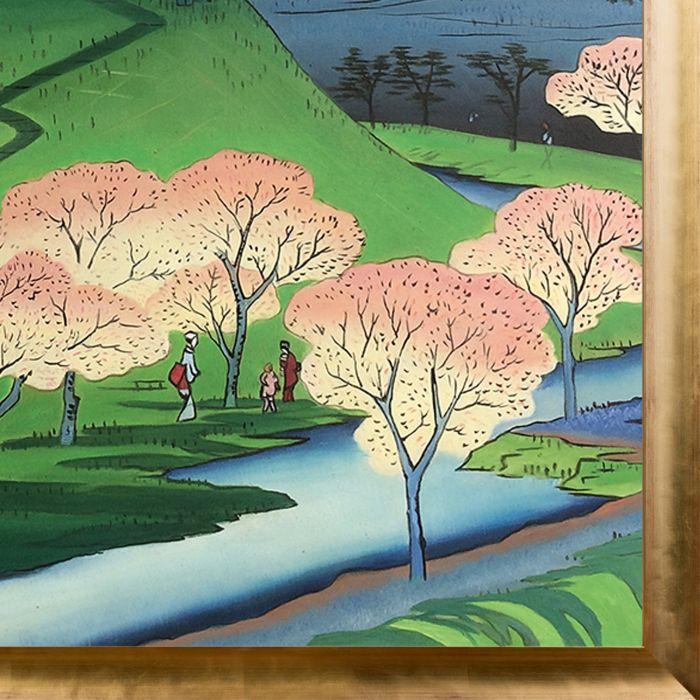 New Fuji, Meguro, No. 24 in One Hundred Famous Views of Edo Pre-Framed - Gold Luminoso Frame 24" x 36"