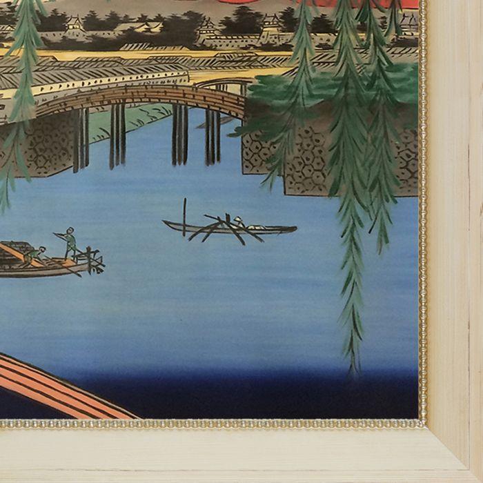 Yatsumi Bridge, No. 45 from One Hundred Famous Views of Edo Pre-Framed - Constantine Frame 24" X 36"