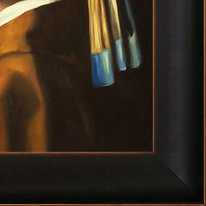 Girl with a Pearl Earring Pre-Framed - Veine D'Or Bronze Scoop Frame 20"X24"
