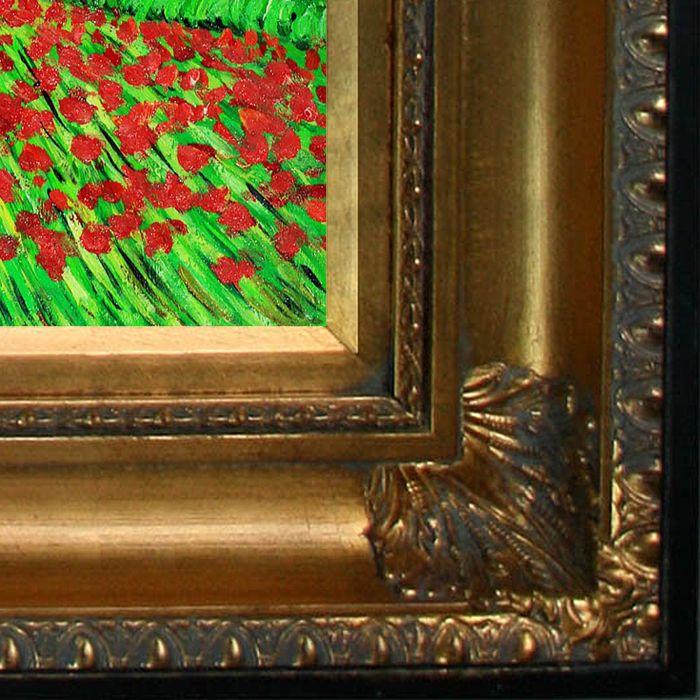 Field of Poppies Pre-Framed - Regency Gold Frames 8"X10"
