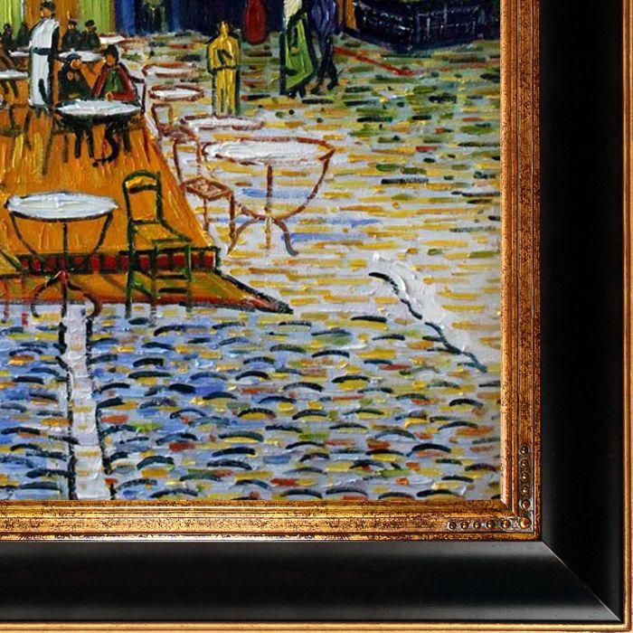 Cafe Terrace at Night Pre-Framed - Opulent Frame 24"X36"