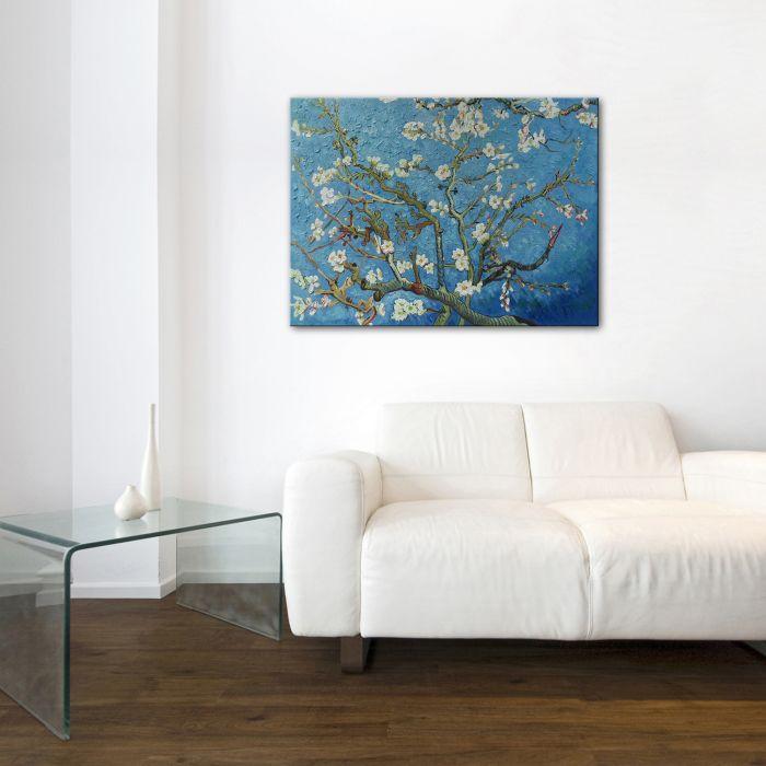 Branches of an Almond Tree in Blossom Pre-Framed - Gallery Wrap 36"X48"