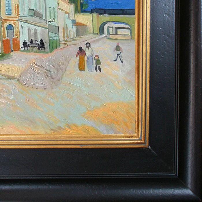 Vincent's House in Arles (The Yellow House) Pre-Framed - Vintage Creed Frame 20"X24"