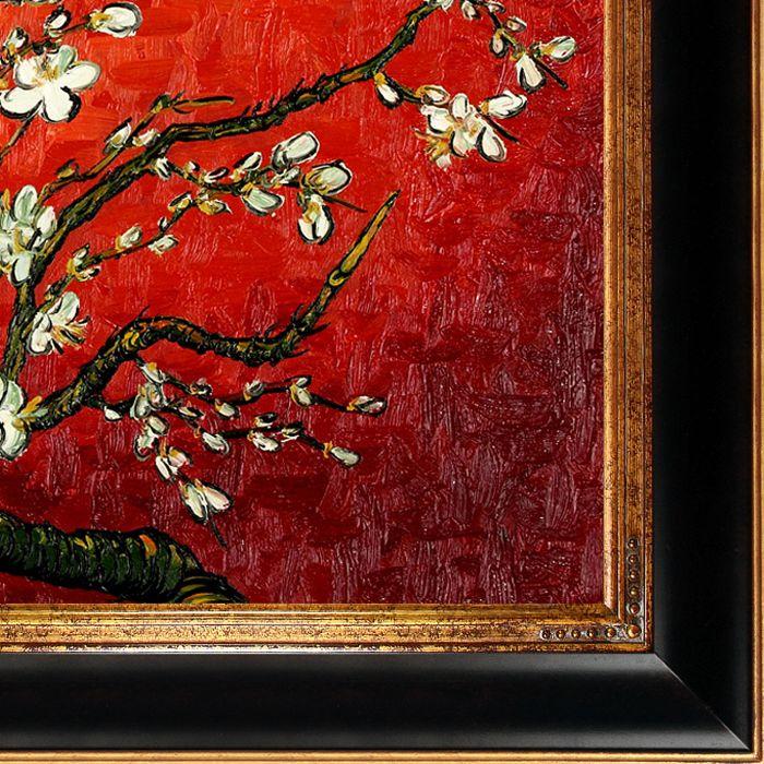 Branches of an Almond Tree in Blossom, Ruby Red Pre-Framed - Opulent Frame 30"X40"