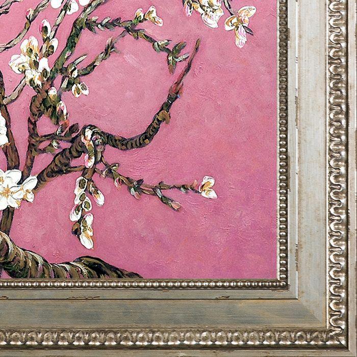 Branches of an Almond Tree in Blossom, Pearl Pink Pre-Framed - Versailles Silver King Frame 20" X 24"