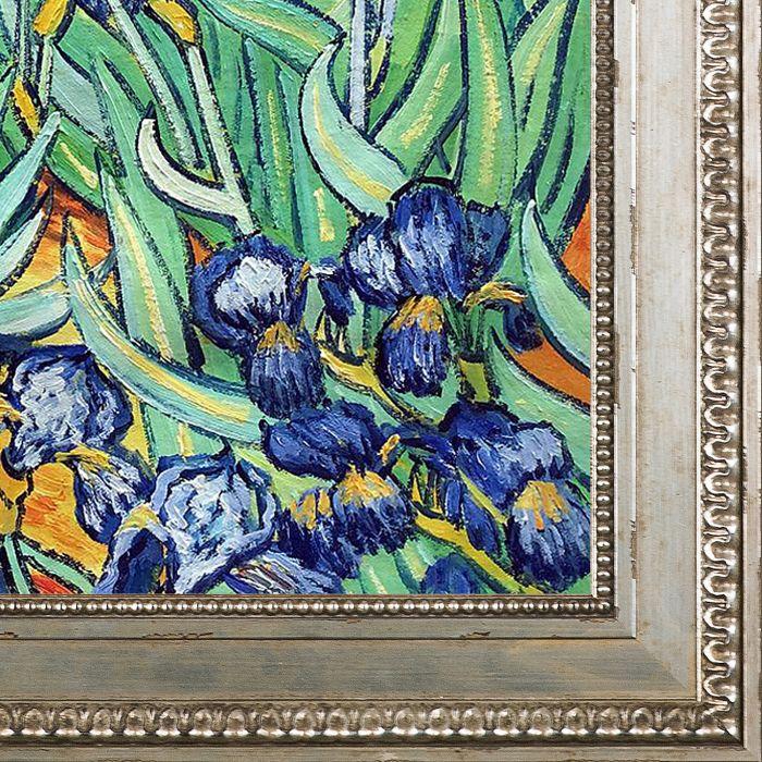 Irises Pre-Framed - Versailles Silver King Frame 20" X 24"