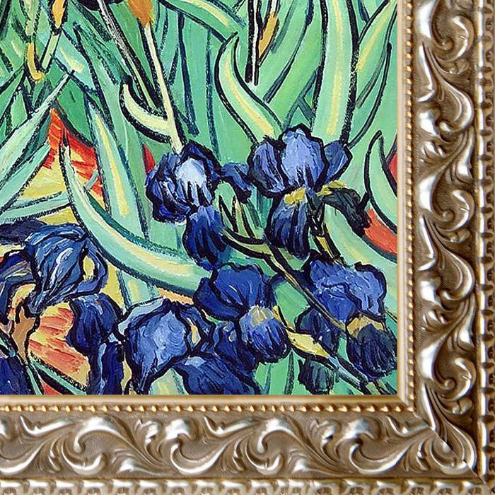 Irises Pre-Framed - Rococo Silver 20"X24"