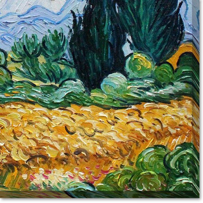 Wheat Field with Cypresses Gallery Wrap - Gallery Wrap 20"X24"