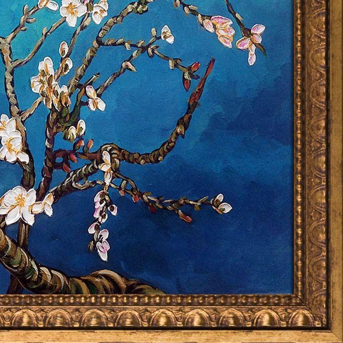 Branches of an Almond Tree in Blossom Pre-Framed - Versailles Gold Frame 20" X 24"