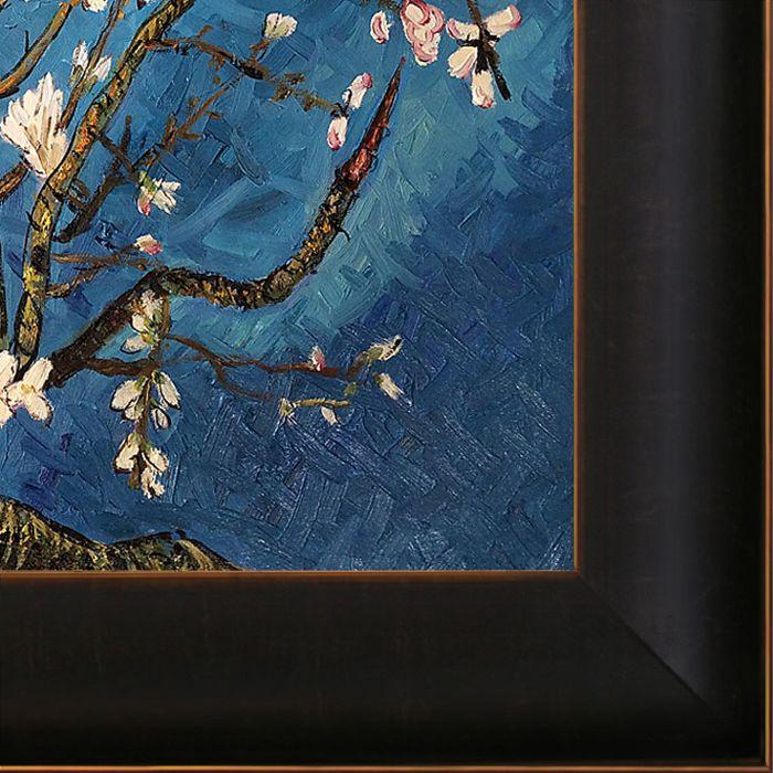 Branches of an Almond Tree in Blossom Pre-Framed - Veine D'Or Bronze Scoop Frame 20"X24"