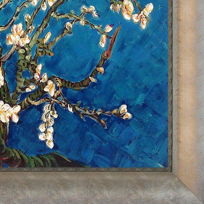 Branches of an Almond Tree in Blossom Pre-Framed - Champage Scoop with Swirl Lip Frame 20"X24"