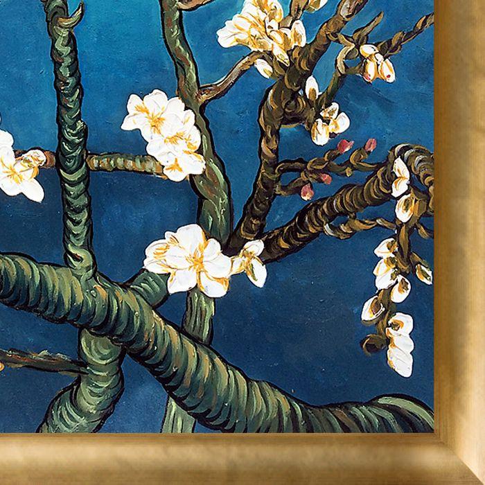 Branches Of An Almond Tree In Blossom Pre-Framed - Gold Luminoso Frame 24" x 36"