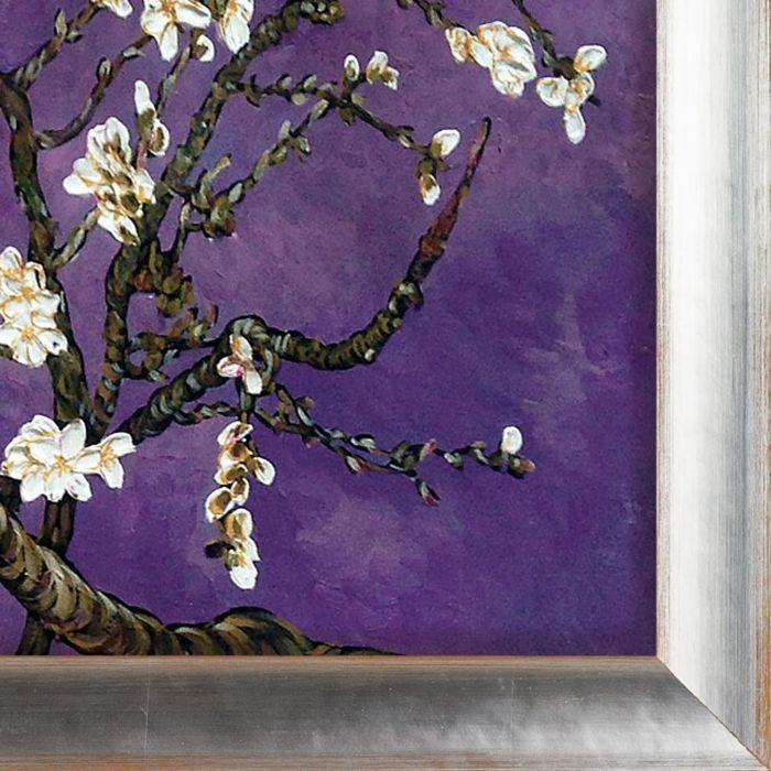 Branches of an Almond Tree in Blossom, Amethyst Purple Pre-Framed - Spencer Rustic 20" X 24"