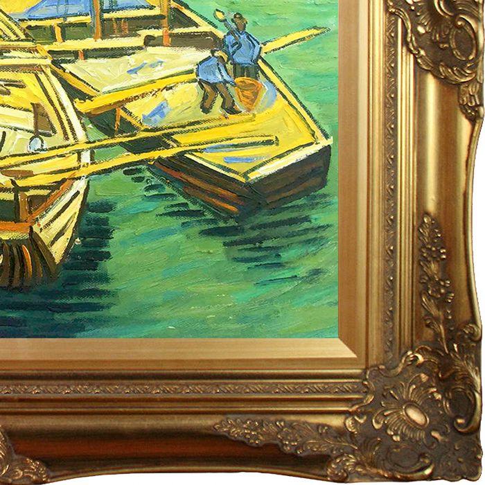 Boats du Rhone Pre-Framed - Victorian Gold Frame 20"X24"