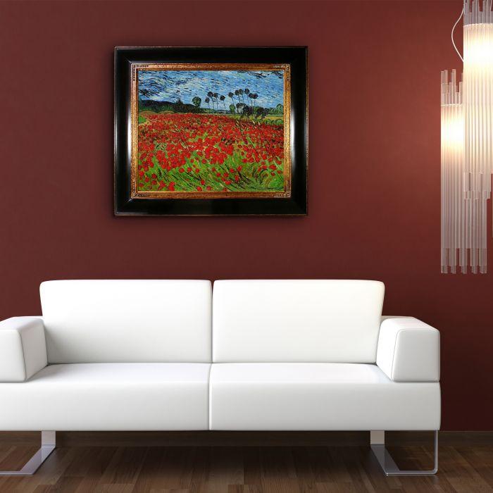 Field of Poppies Pre-Framed - Opulent Frame 20"X24"