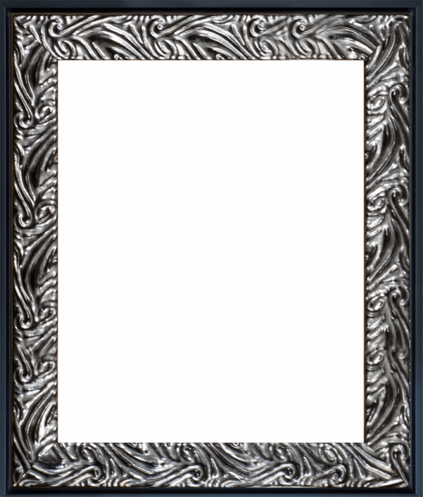 Ornate Silver and Black Custom Stacked Frame 8" x 10"