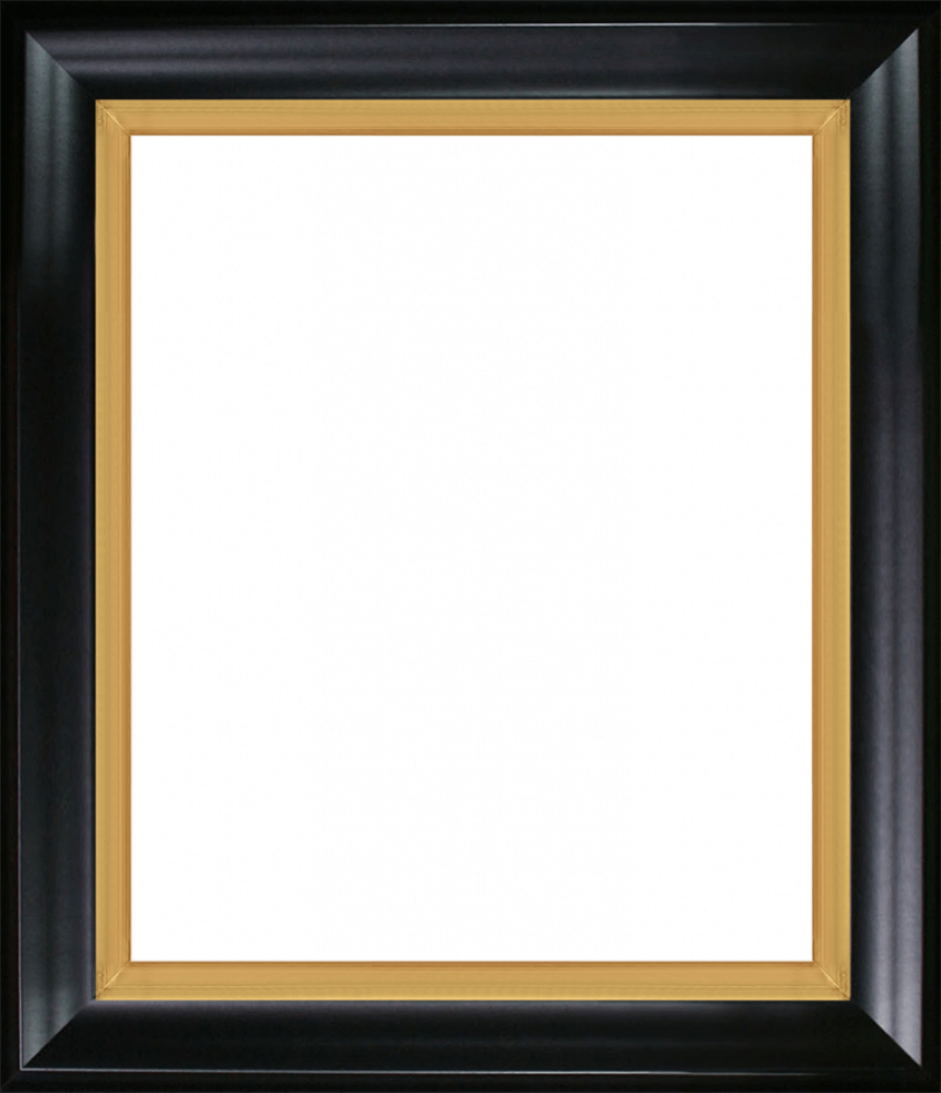 Black Matte King and Piccino Luminoso Custom Stacked Frame 20" X 24"