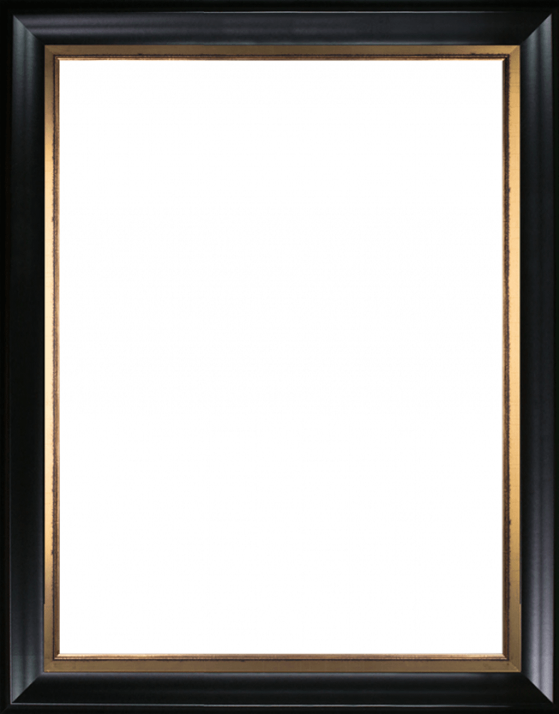 Black Matte King and Piccino Luminoso Custom Stacked Frame 30" X 40"