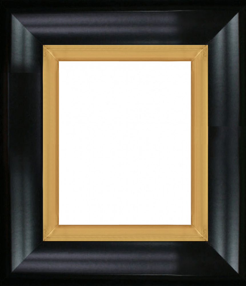 Black Matte King and Piccino Luminoso Custom Stacked Frame 8" X 10"