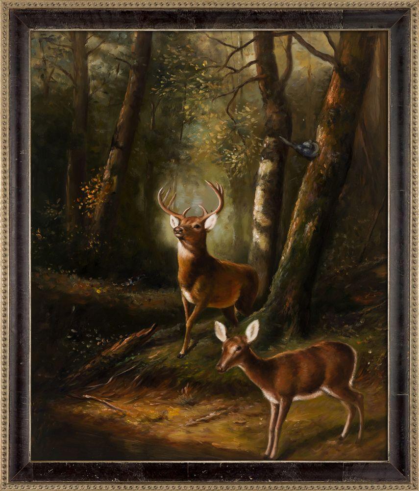 The Forest - Adirondacks Pre-Framed - Hermitage Cabernet Scooped Frame 20X24
