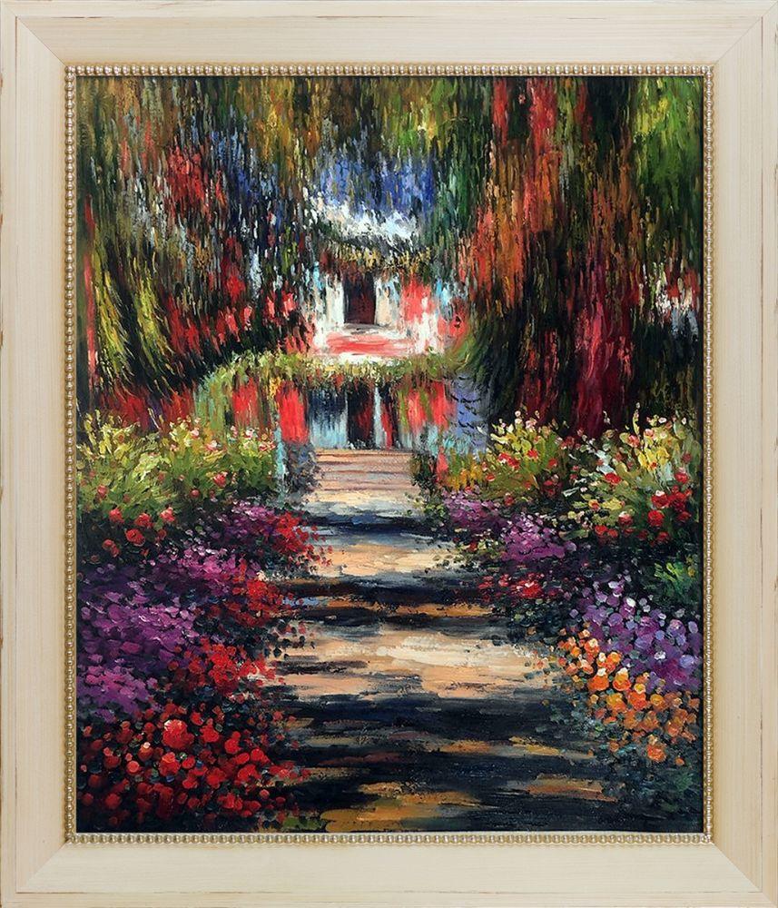 Garden Path at Giverny Pre-Framed - Constantine Frame 20" X 24"