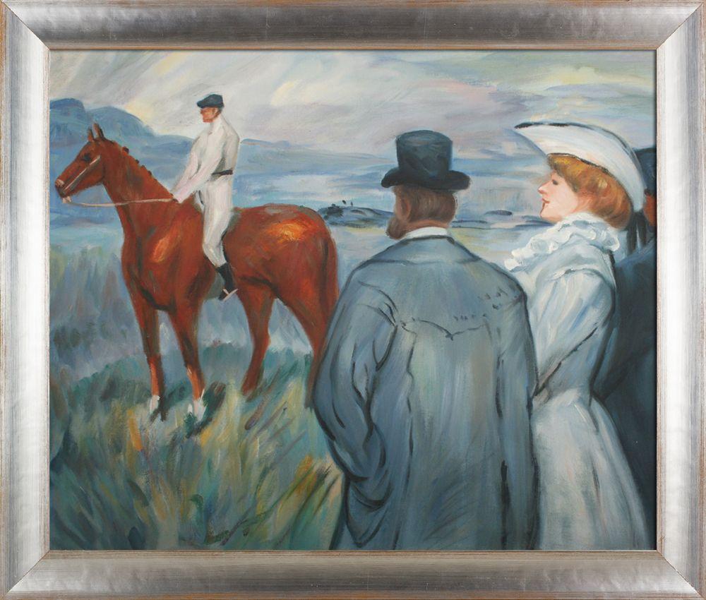 At the Races Pre-Framed - Spencer Rustic 20" X 24"