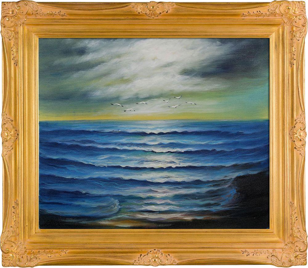 Afternoon Tide - Imperial Gold Frame 20" X 24"