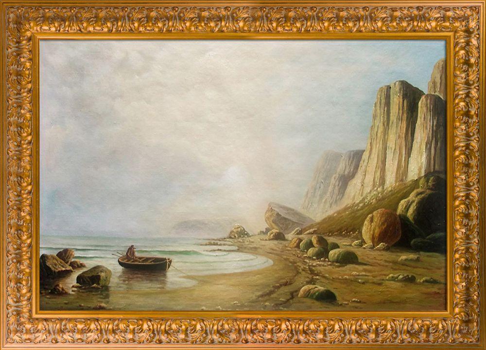 Coast of Labrador 1866 Pre-Framed - Sicilian Gold Frame 24" X 36"