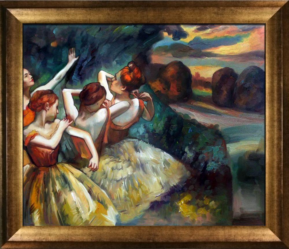 Four Dancers Pre-Framed - Athenian Gold Frame 20"X24"
