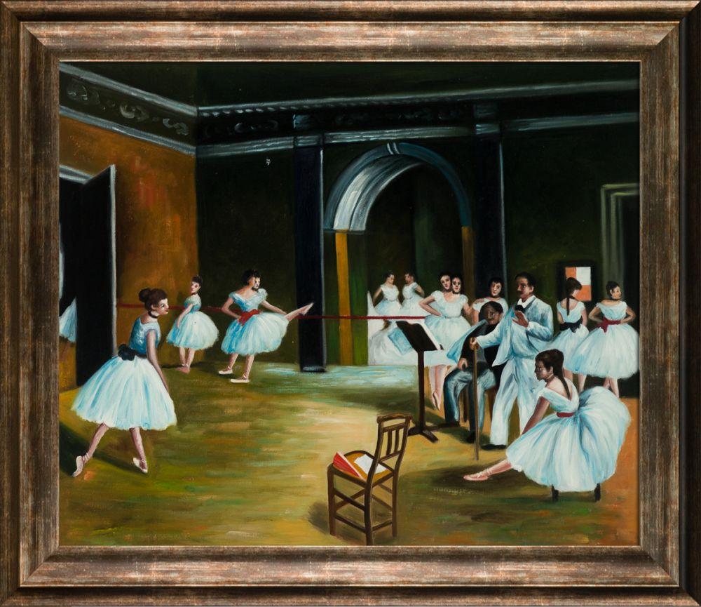 Dance Studio at the Opera (Affordable Line) Pre-Framed - Ferrara Vintage Frame 20