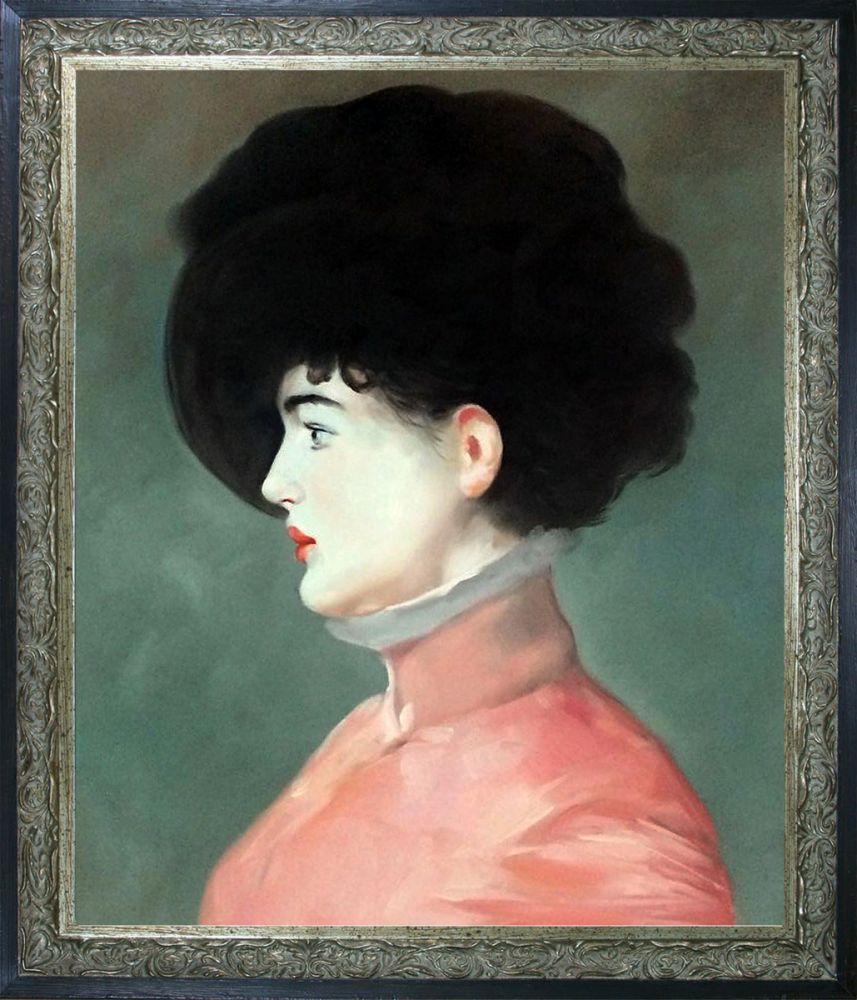 Irma Brunner (Woman in a Black Hat) Pre-Framed - Bella Frame 20