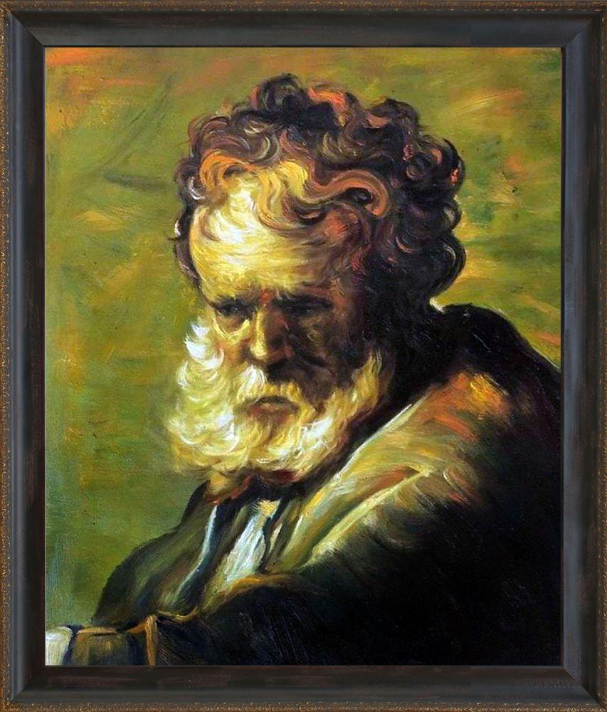 A Bust of an Old Man Pre-Framed - La Scala Frame 20"X24"