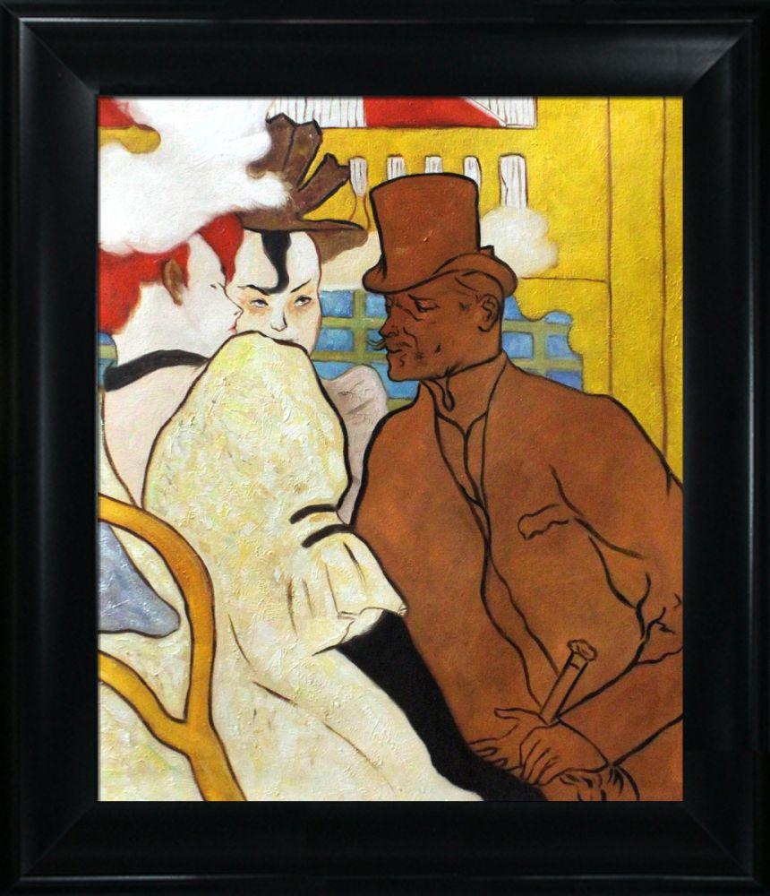 The Englishman at the Moulin Rouge Pre-Framed - Black Matte King Frame 20"X24"