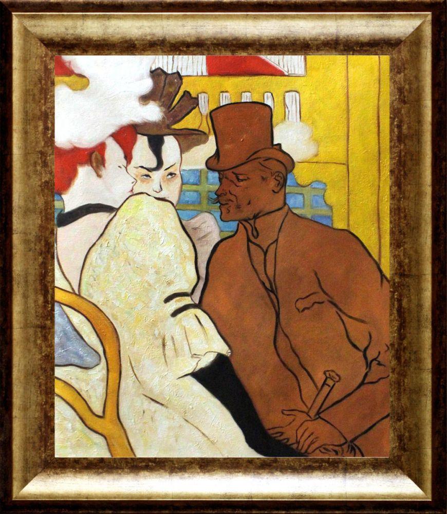 The Englishman at the Moulin Rouge, 1892 Pre-Framed - Athenian Gold King Frame 20"X24"