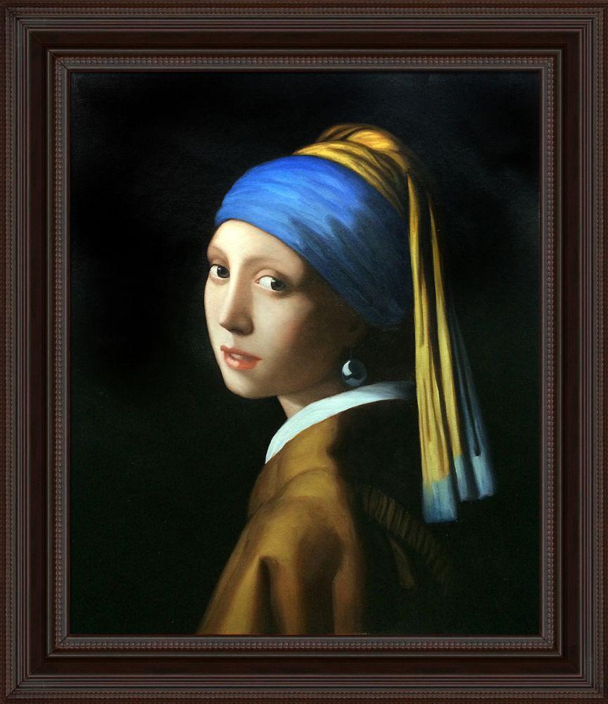 Girl with a Pearl Earring Pre-Framed - Chesterfield 20