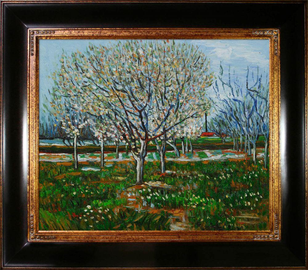 Orchard in Blossom (Plum Trees) Pre-Framed - Opulent Frame 20"X24"